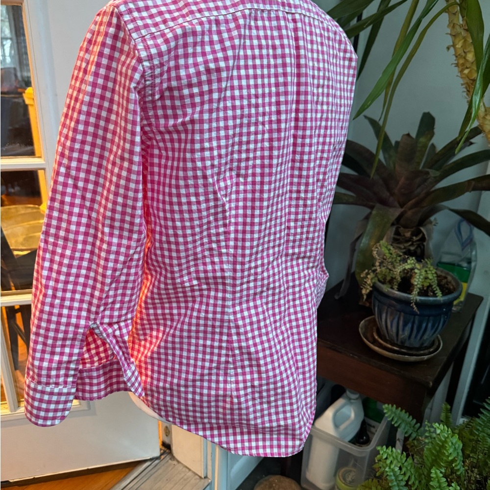 Ralph Lauren Raspberry Check Buttondown, M - image 2